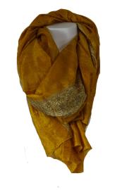 Silketørklæde Sarong Burnt Orange