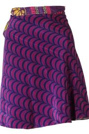 Sari Nederdel Kort India Plum