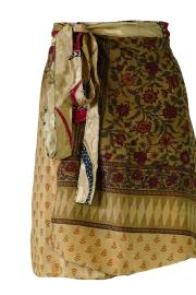 Sari Nederdel Kort Red n' Brown