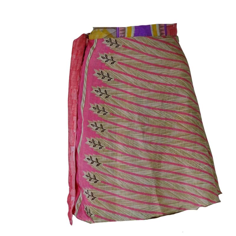 Sari Nederdel Kort Rose n' Beige - 