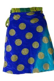 Sari Nederdel Kort Blue n' Green
