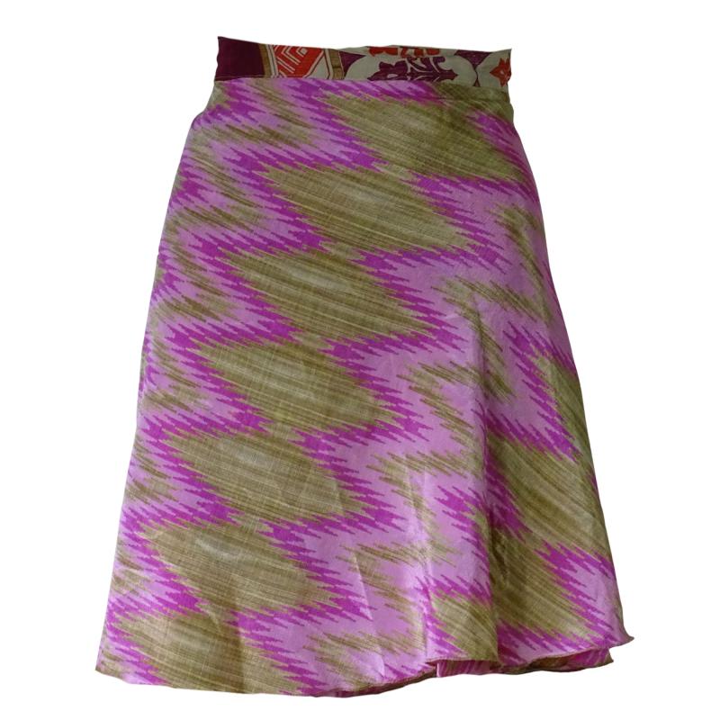 Slå om Nederdel Kort Pink n´ Beige