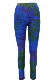 Tie Dye Leggings Blue Green