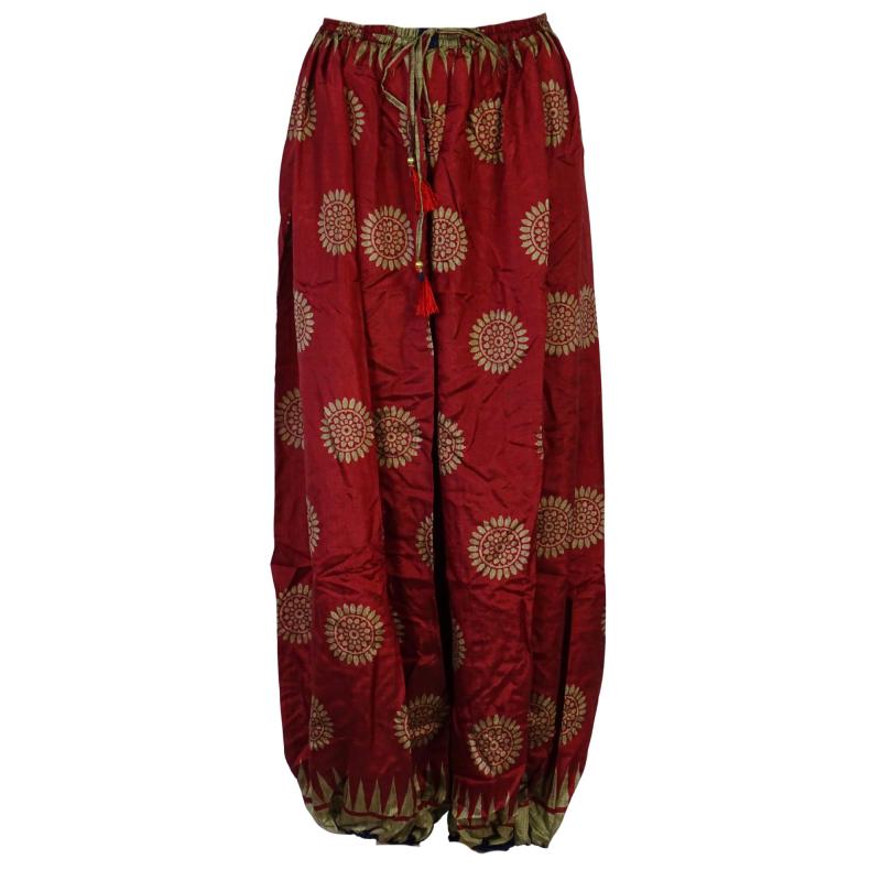 Boho Haremsbukser Classic Burgundy - 