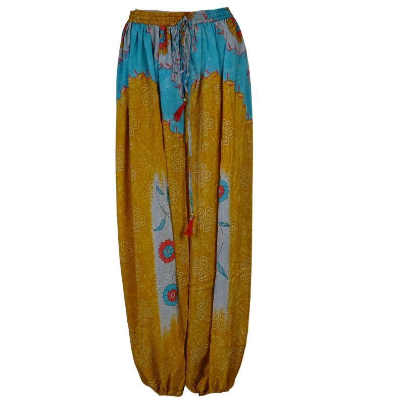 Boho Haremsbukser Classic Aqua Curry - 
