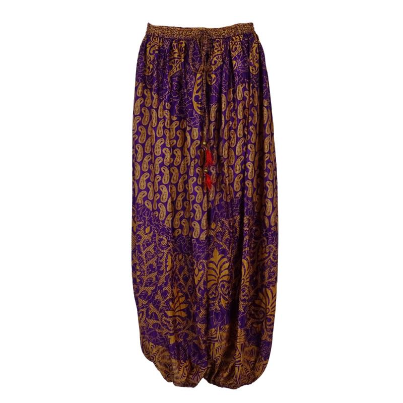 Boho Haremsbukser Classic Purple n' Gold - 