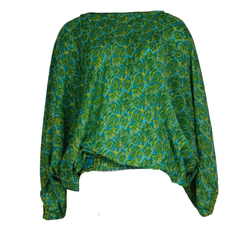 Harem Vintage Bluse 2-in-1 - Green