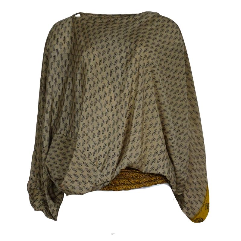 Harem Vintage Bluse 2-in-1 - India Beige