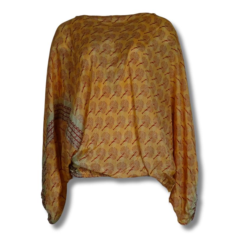 Harem Vintage Bluse 2-in-1 - Salmon