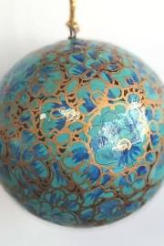 Indiske Julekugler - Turquoise Gold 