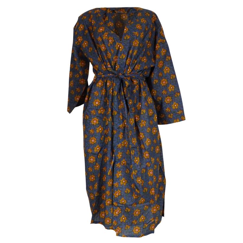 Kimono Blockprint Floral - 