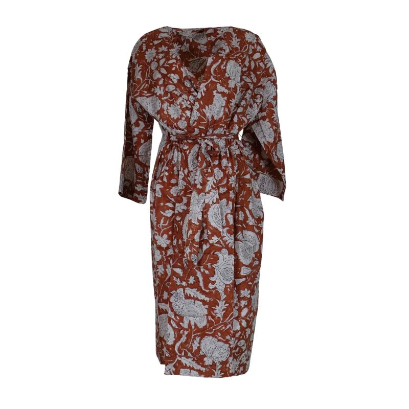 Kimono Blockprint Sienna - 
