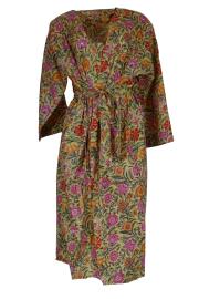 Kimono Blockprint Flowers