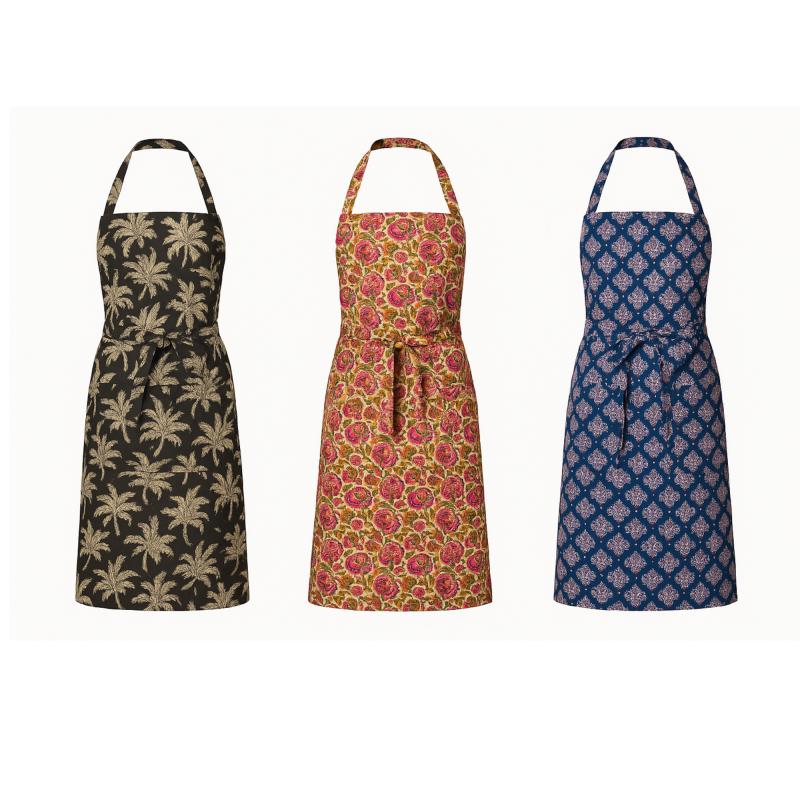 Blockprintet Forklæde  - 