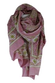 Blockprintet Tørklæde Paisley Rose