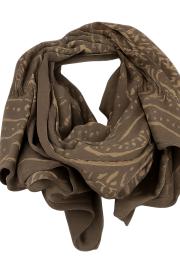 Blockprintet Tørklæde Taupe