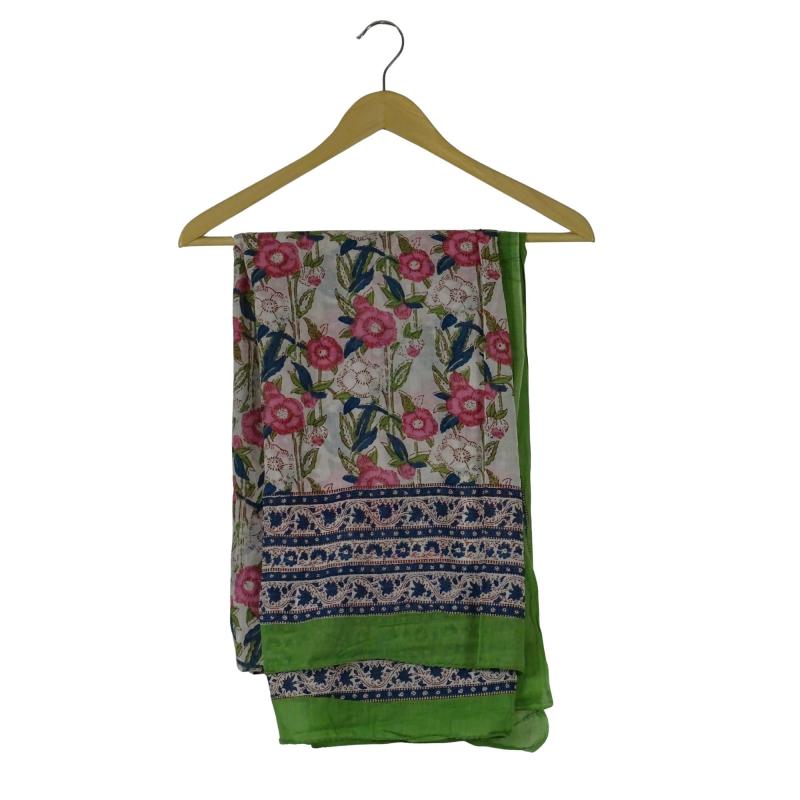 Blockprintet Tørklæde Floral - 