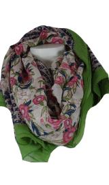 Blockprintet Tørklæde Floral