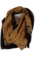 Blockprintet Tørklæde Pale Curry