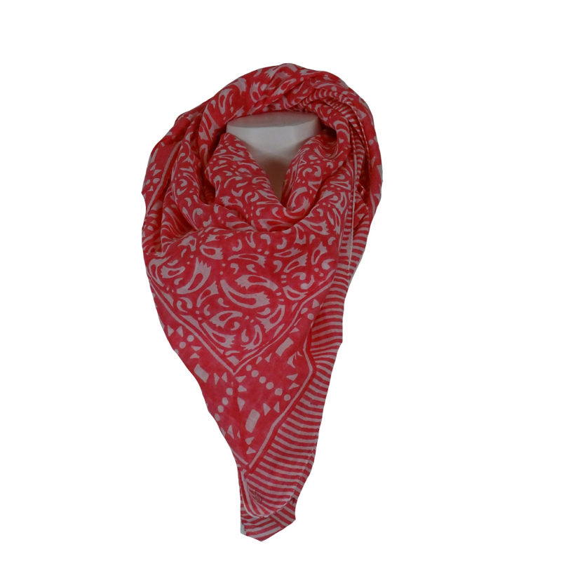 Tørklæde 115x115 Pink