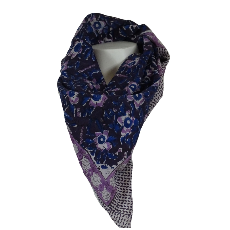 Tørklæde 115x115 Purple