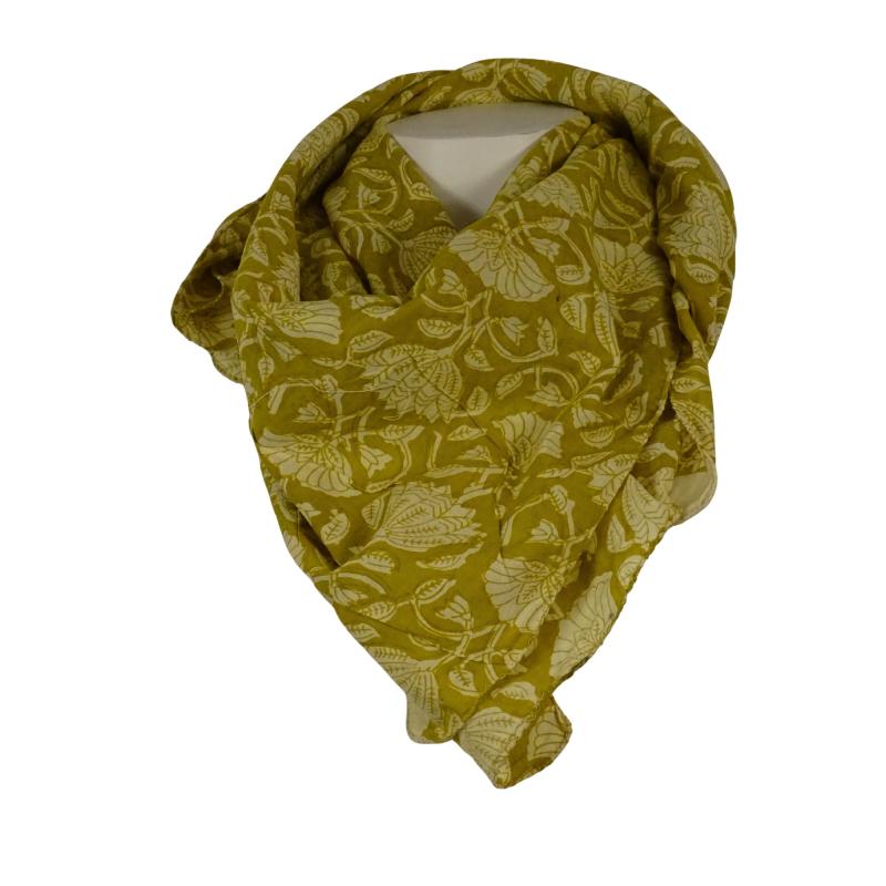 Tørklæde 115x115 Mustard - 