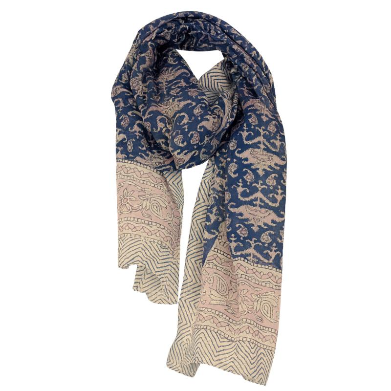 Tørklæde 200 x 55 Violet Blue - 