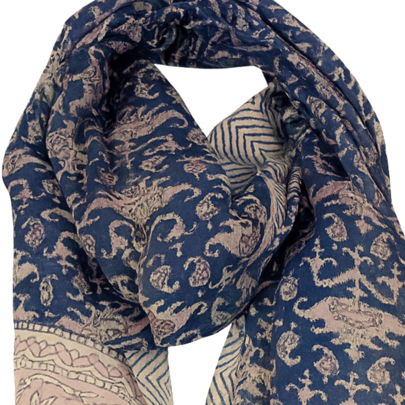 Tørklæde 200 x 55 Violet Blue - 