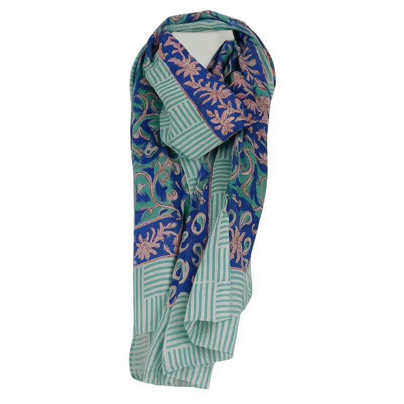 Tørklæde 200 x 55 Mint Blue - 