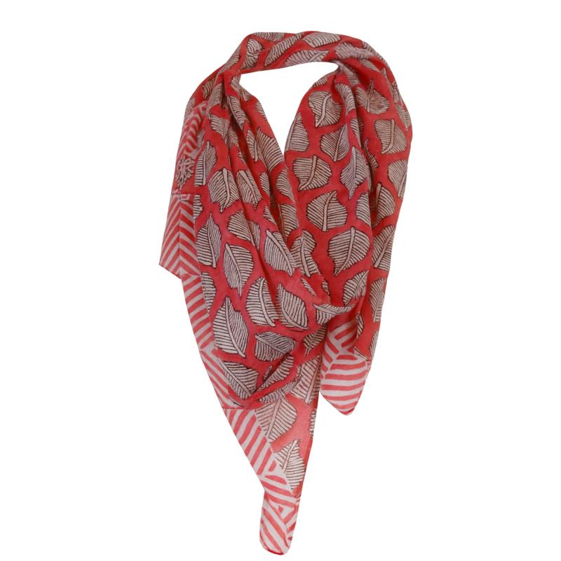 Tørklæde 200 x 55 Salmon Pink - 