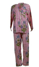 Pyjamas Blockprint Floral Stripes