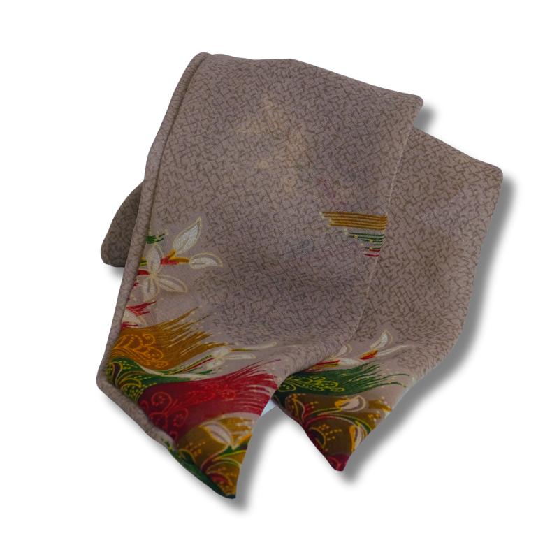 Sari Hårbånd - Lille Tørklæde - FLORAL BEIGE