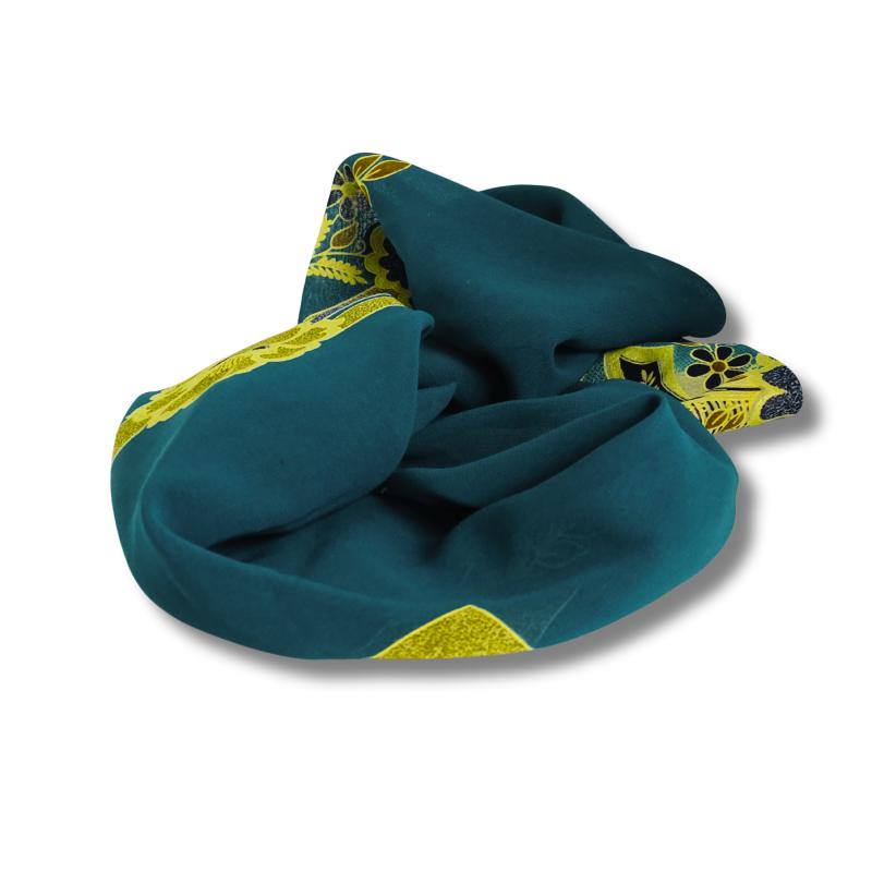 Sari Hårbånd - Lille Tørklæde - PETROL