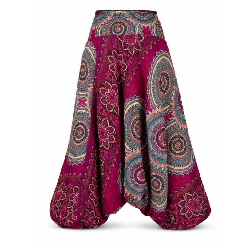 Baggy Haremsbukser Fuchsia  - 