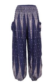 Thai Haremsbukser Mørk Blå