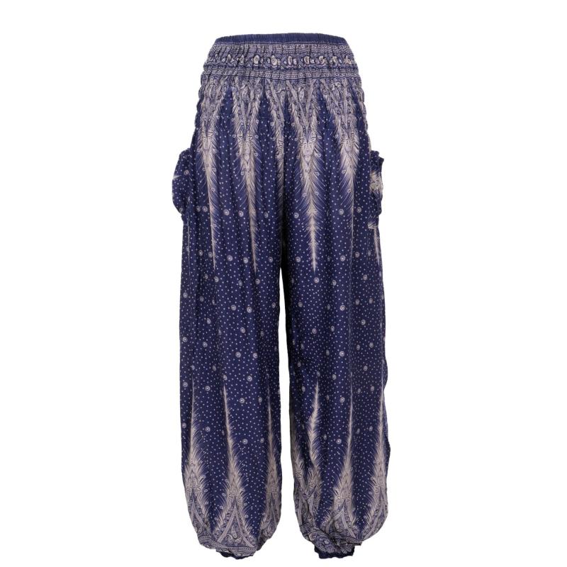 Thai Haremsbukser Mørk Blå - 