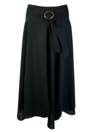 Boho Maxi Nederdel Sort