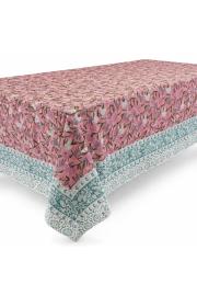 Blockprint Indisk Dug Pink