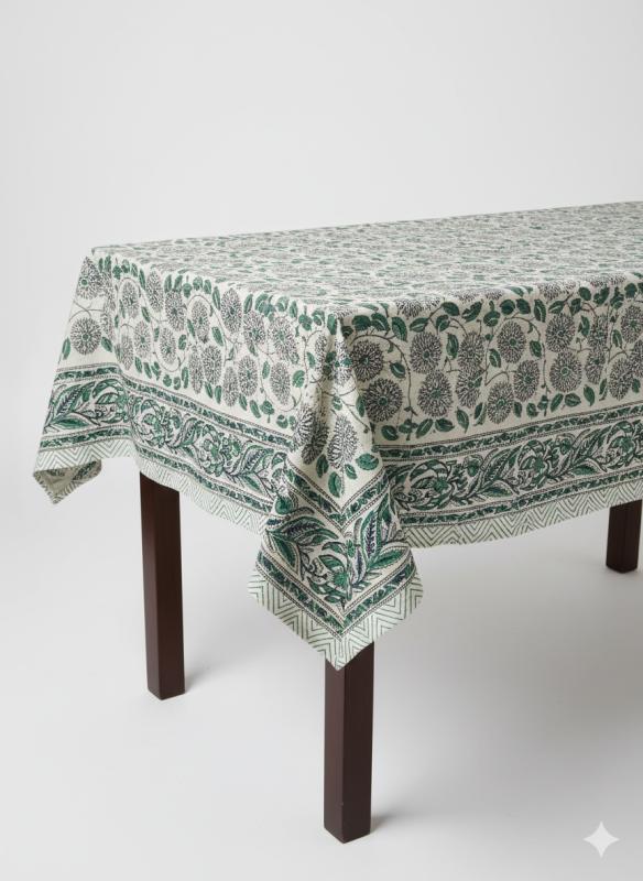 Blockprint Dug m. 12 servietter Mintgrøn - 