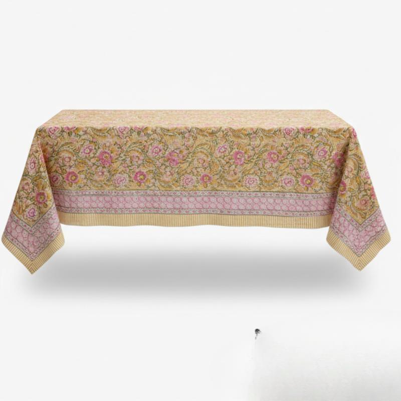 Blockprint Indisk Dug Floral - 