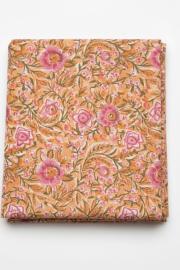 Blockprint Indisk Dug Floral