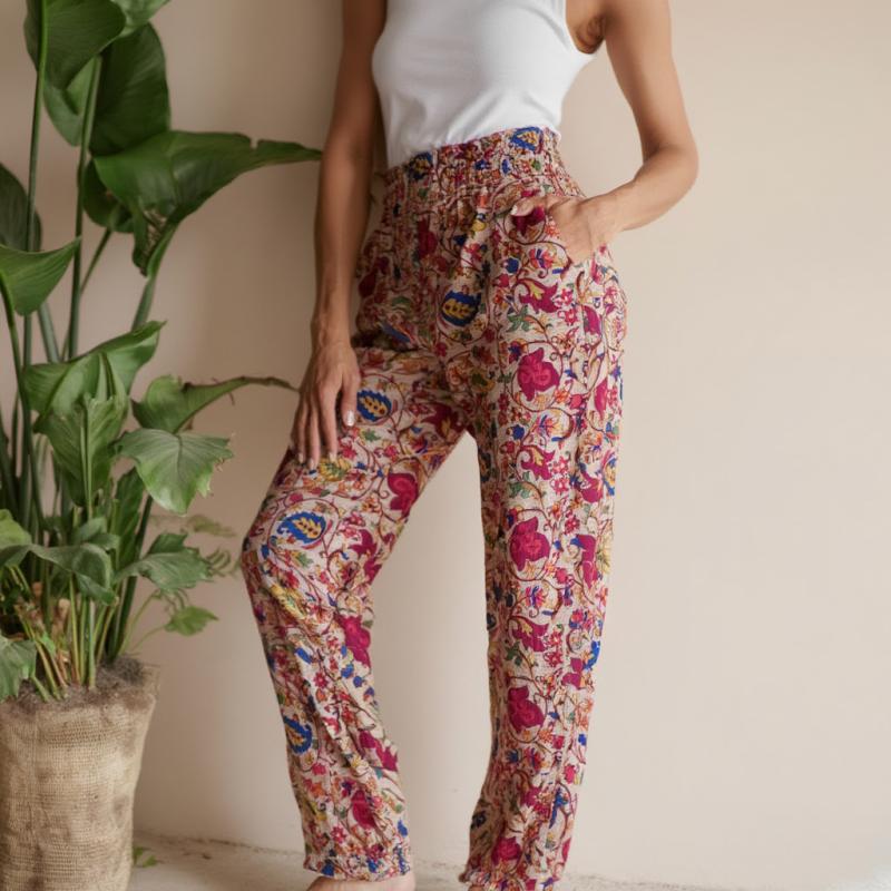 Amara Bukser - Fuchsia Beige - 