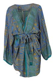 Avani Kimono - Beige n' Blue