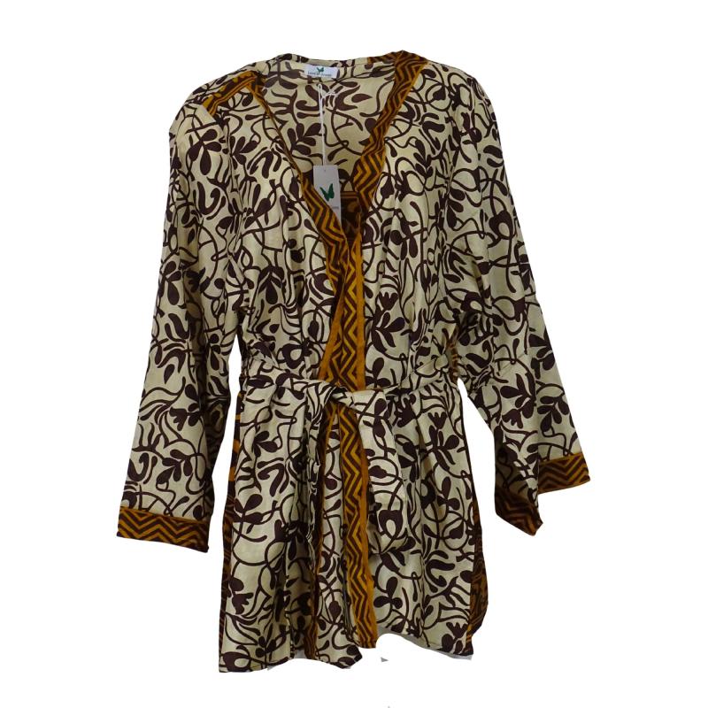 Avani Kimono - Brown n' Beige - 