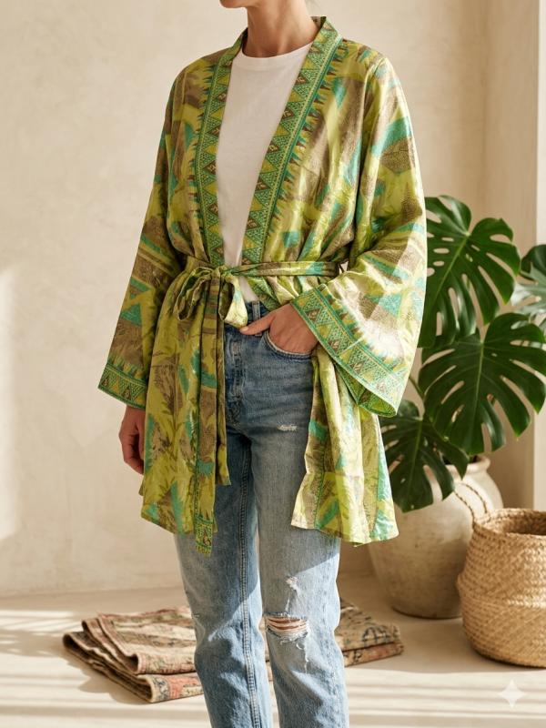 Avani Kimono - India Green - 