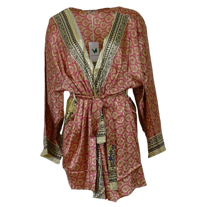 Avani Kimono - Pink n' Beige - 