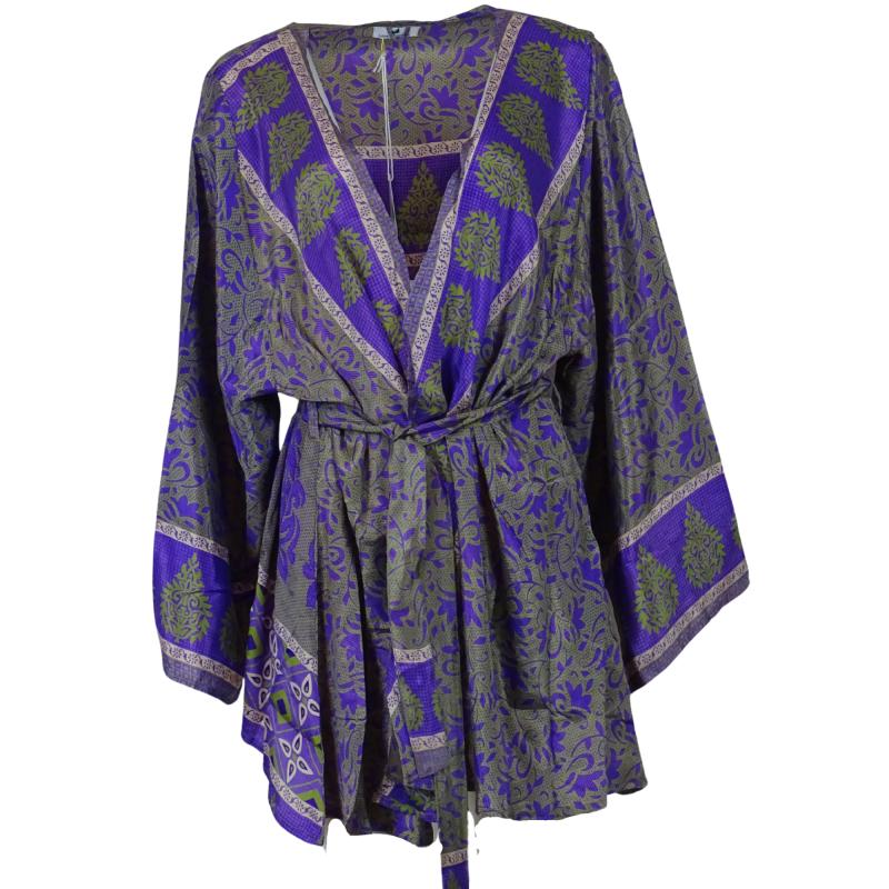 Avani Kimono - Purple n' Green - 