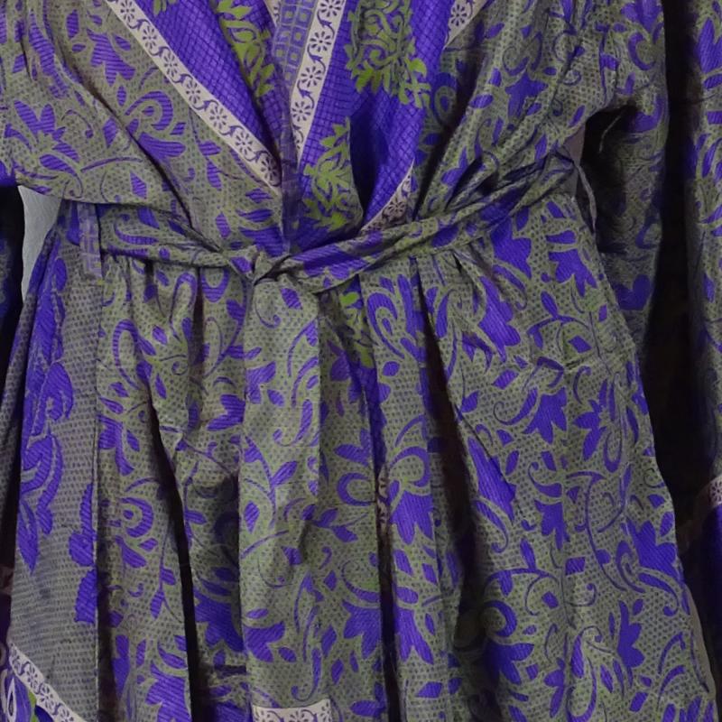 Avani Kimono - Purple n' Green - 