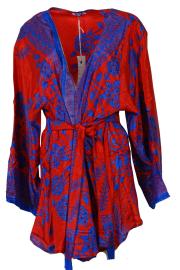 Avani Kimono - Red n' Blue 