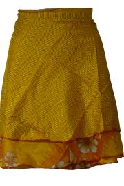 Sari Nederdel Kort Burnt Orange